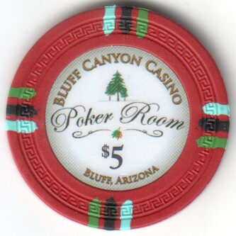 Bluff Canyon Casino poker chip