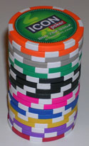 Icon poker chip