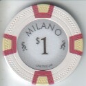 Milano poker chip