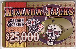 Nevada Jack $25,000 plaque