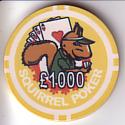 Squirrel Poker chip
